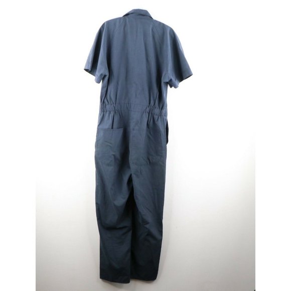 Vintage 60s Big Mac 40 L Distressed Short Sleeve Mechanic Coveralls Bibs USA